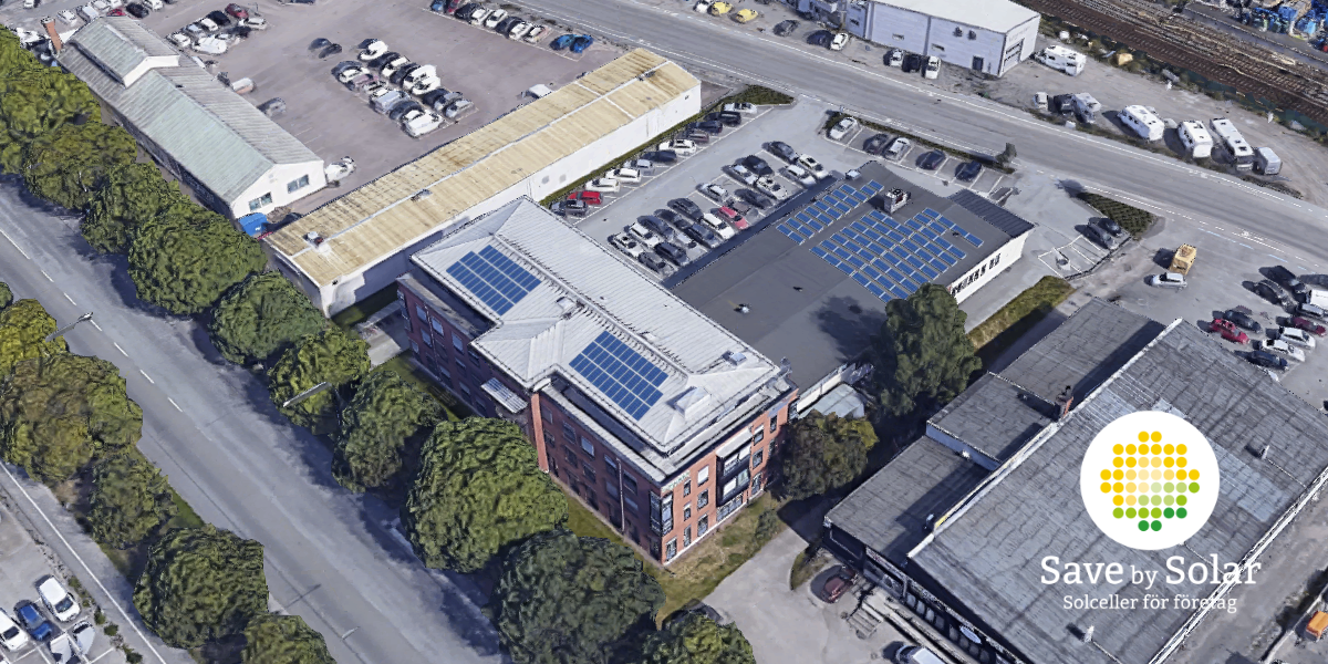 Save by Solar har installerat solceller åt fastighetsbolaget Castellum på fastigheten Kungsängen 35:3 i Uppsala.