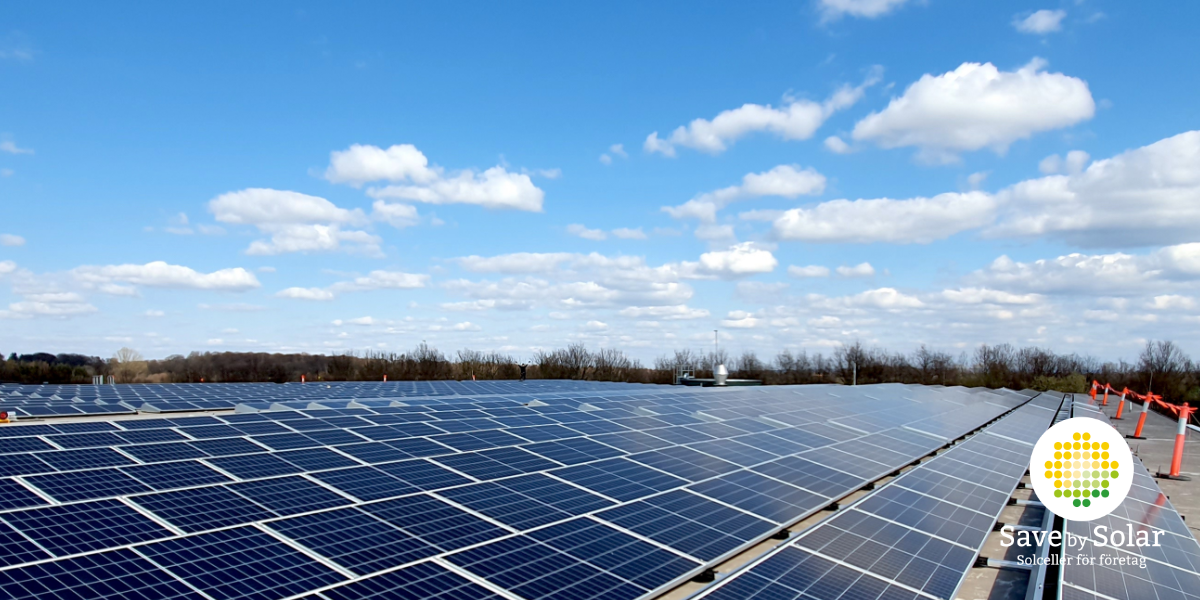 Solcellsbolaget Save by Solar har installerat solceller åt företaget SydGrönt på Långeberga Industriområde i Helsingborg.