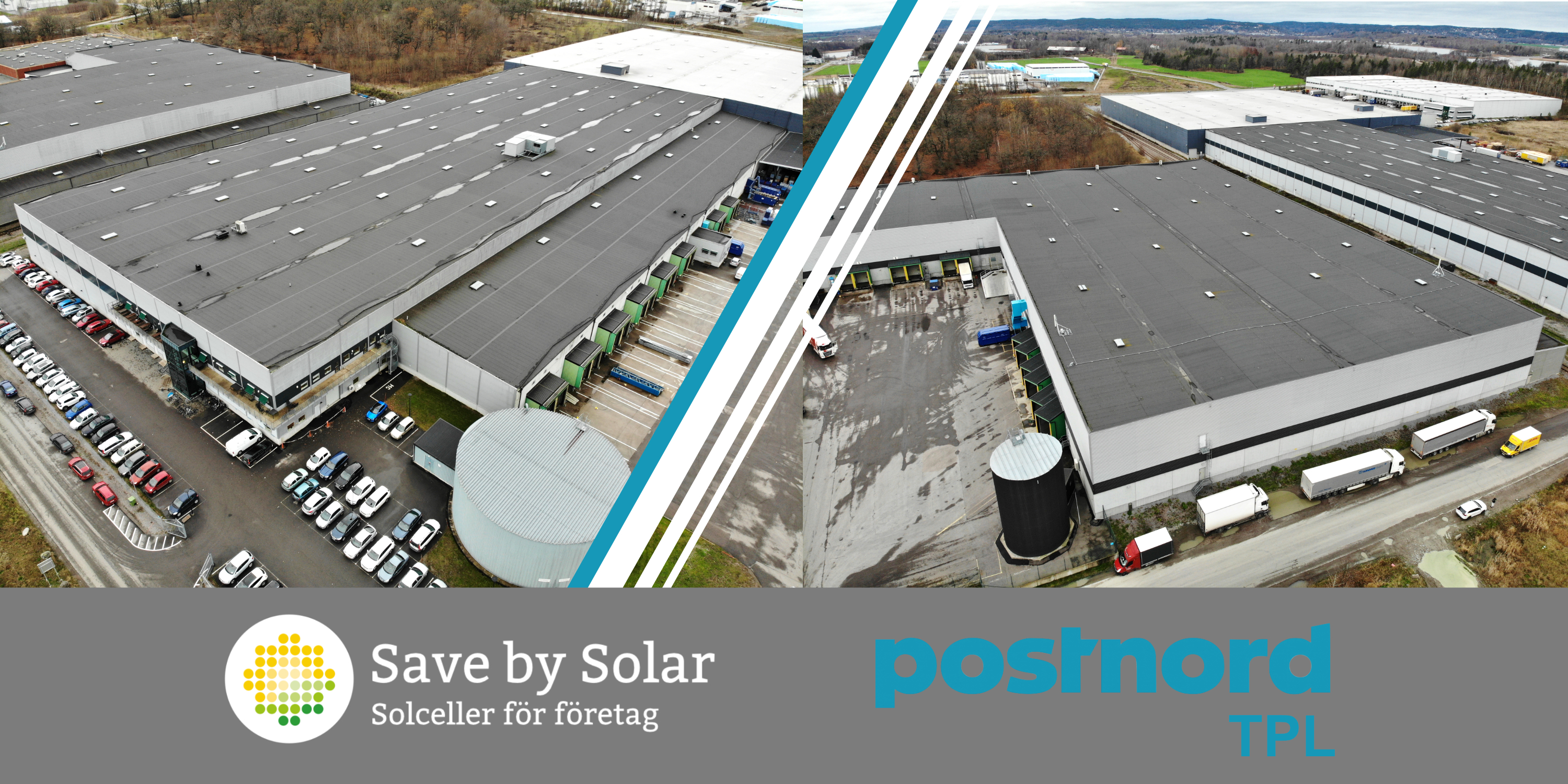 PostNord TPL Norrköping med solceller från Save by Solar
